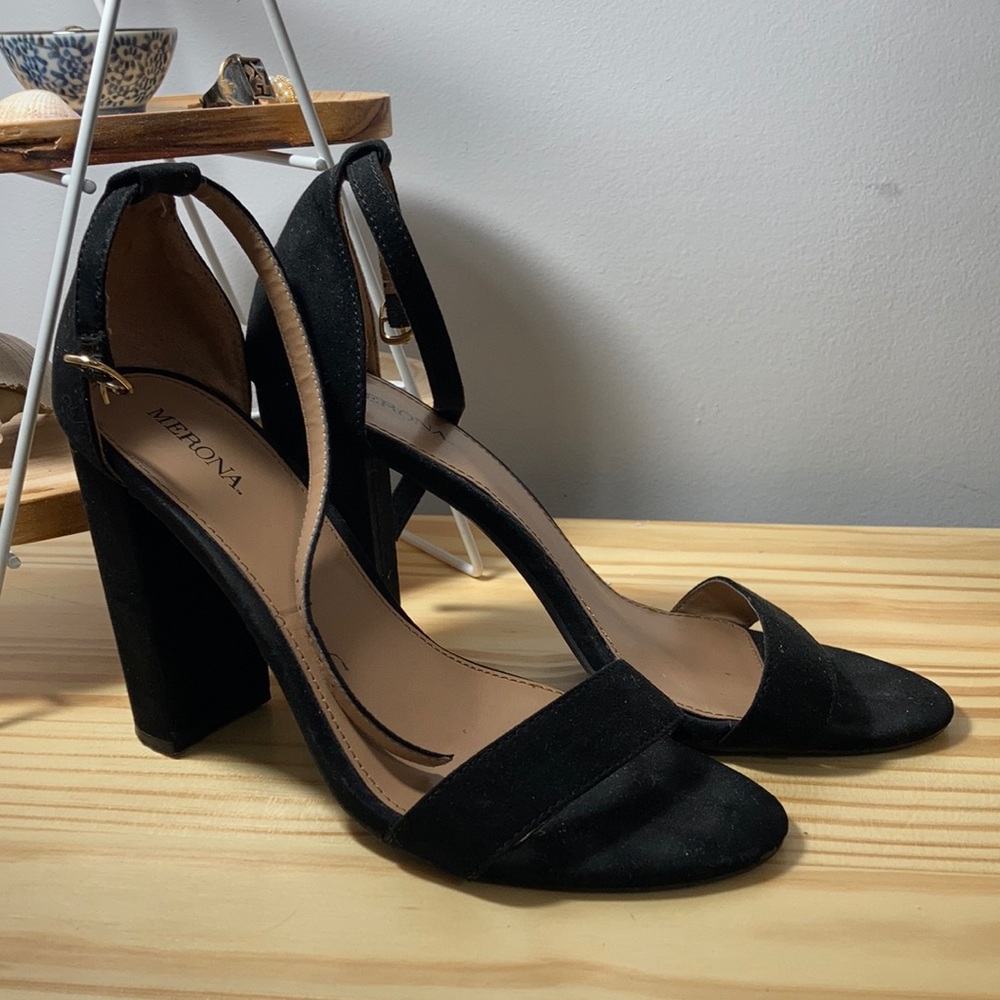 Black Suede Merona Heels